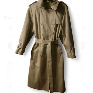 Vintage London Fog Fleece-Lined Beige Trench Coat